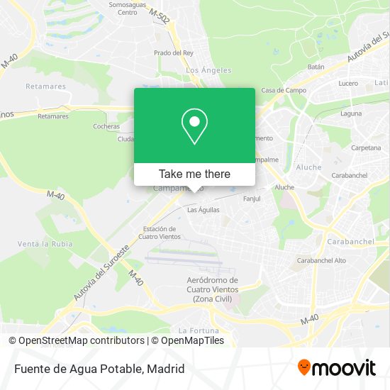 Fuente de Agua Potable map