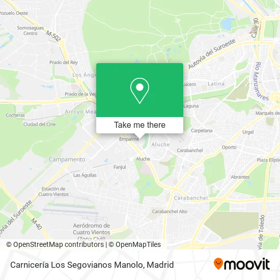 Carnicería Los Segovianos Manolo map
