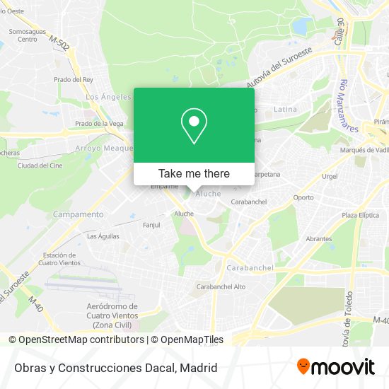 Obras y Construcciones Dacal map