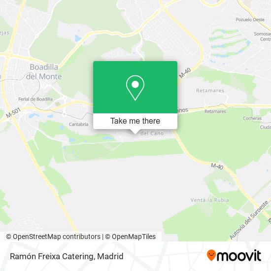 Ramón Freixa Catering map