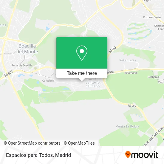 Espacios para Todos map