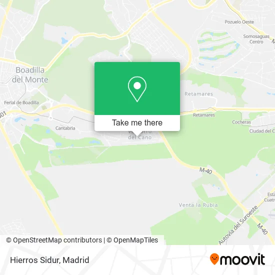 Hierros Sidur map