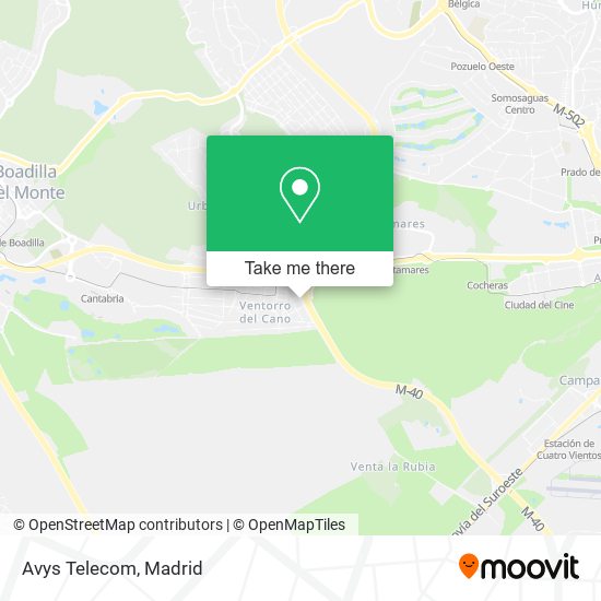 Avys Telecom map