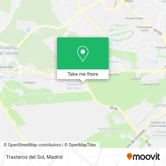 Trasteros del Sol map
