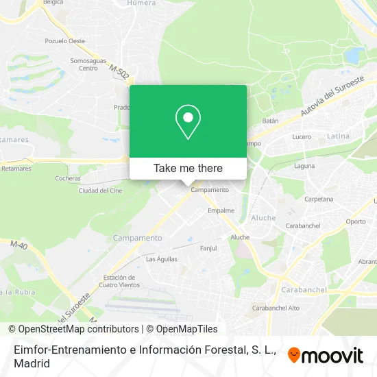 Eimfor-Entrenamiento e Información Forestal, S. L. map