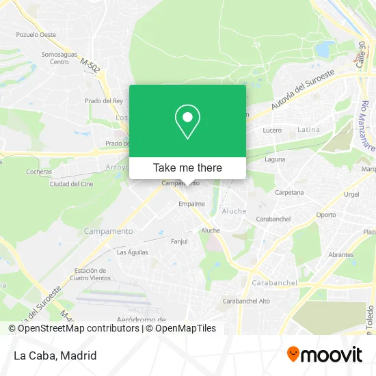 La Caba map