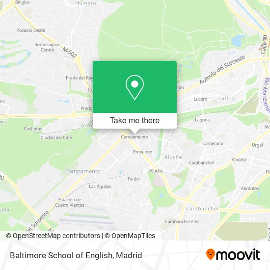 Baltimore School of English map