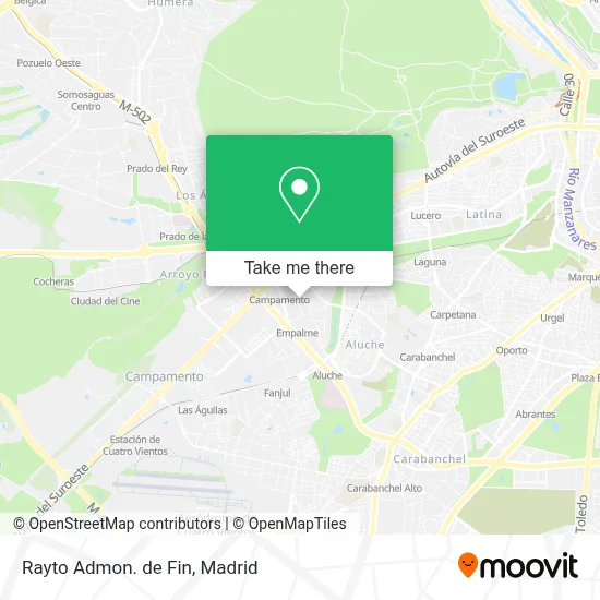 Rayto Admon. de Fin map