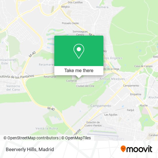 mapa Beerverly Hills