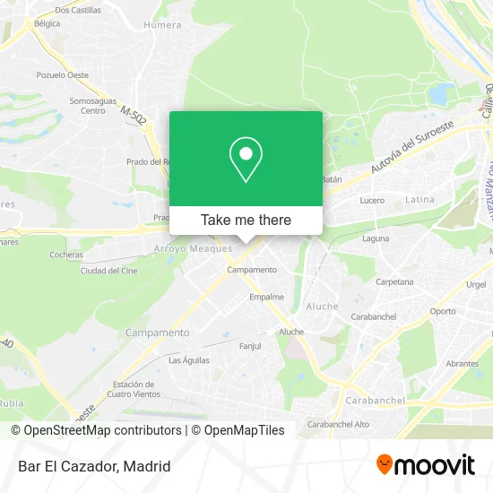 Bar El Cazador map