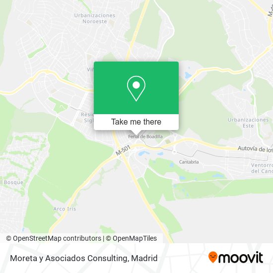 mapa Moreta y Asociados Consulting