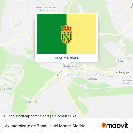 mapa Ayuntamiento de Boadilla del Monte