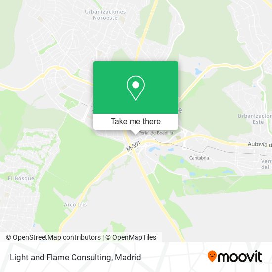 mapa Light and Flame Consulting