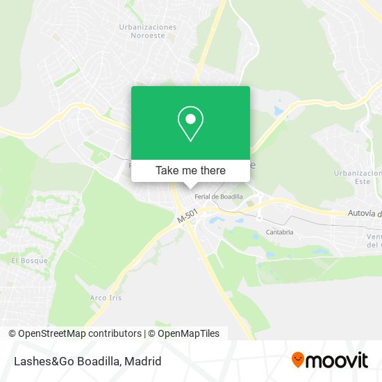 Lashes&Go Boadilla map