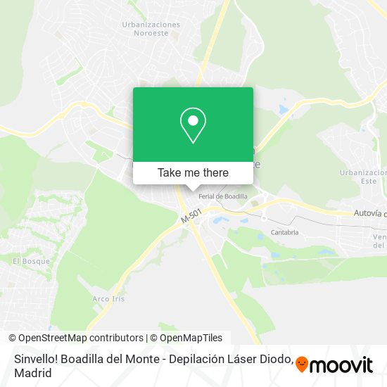 Sinvello! Boadilla del Monte - Depilación Láser Diodo map