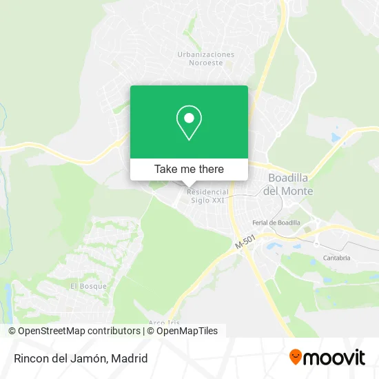 Rincon del Jamón map