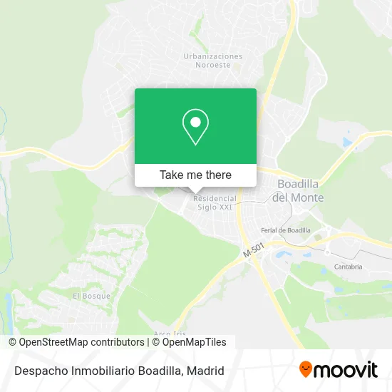 Despacho Inmobiliario Boadilla map