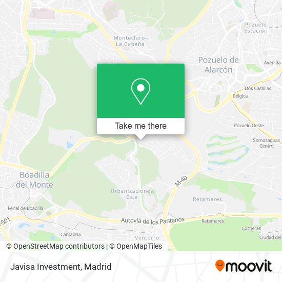 mapa Javisa Investment