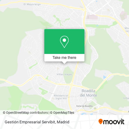 Gestión Empresarial Servibit map