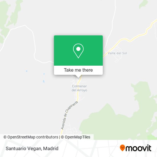 Santuario Vegan map