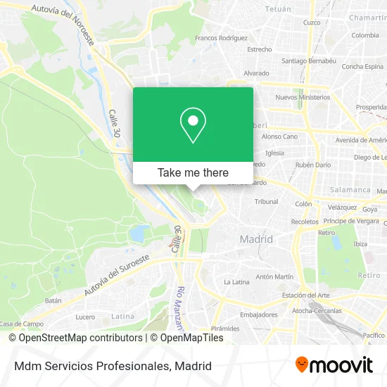 Mdm Servicios Profesionales map