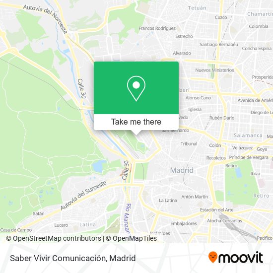 Saber Vivir Comunicación map