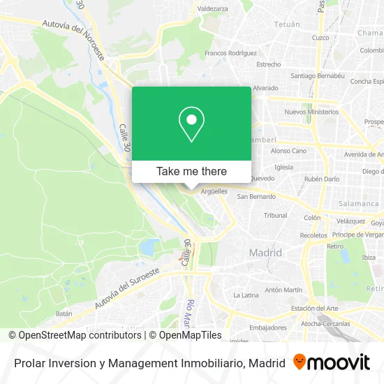 Prolar Inversion y Management Inmobiliario map