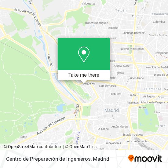 Centro de Preparación de Ingenieros map