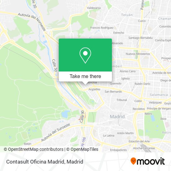 mapa Contasult Oficina Madrid