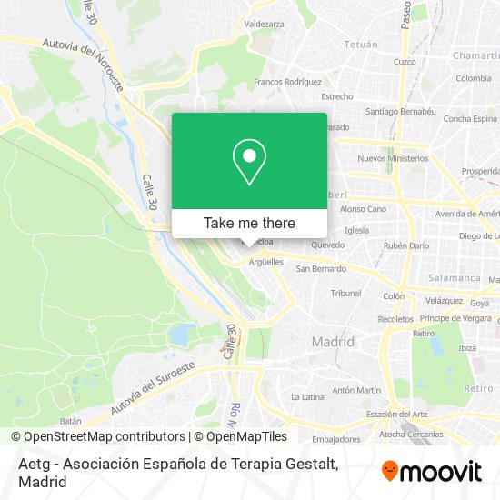 mapa Aetg - Asociación Española de Terapia Gestalt