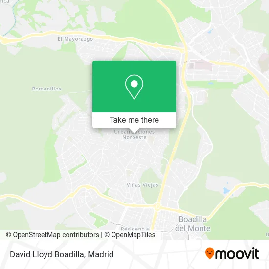 David Lloyd Boadilla map