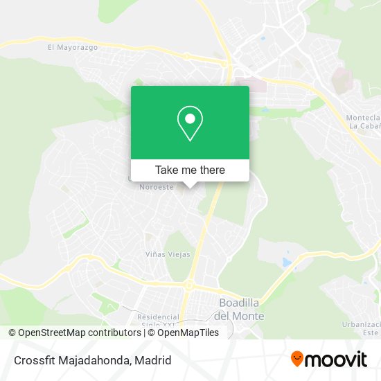 Crossfit Majadahonda map