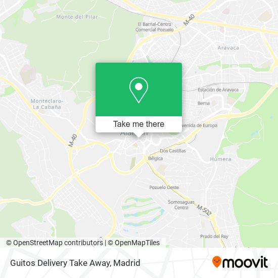 Guitos Delivery Take Away map