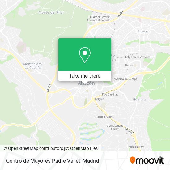 Centro de Mayores Padre Vallet map