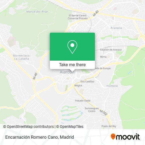 Encarnación Romero Cano map