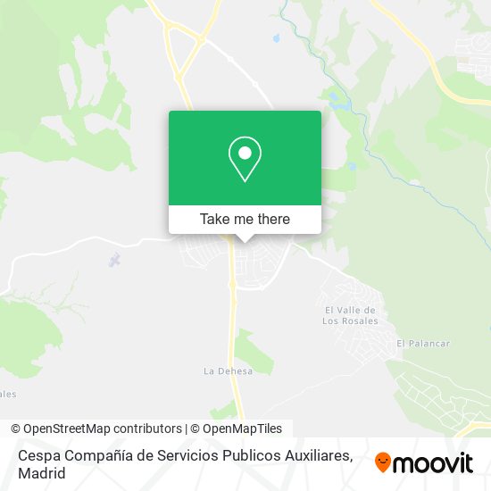 Cespa Compañía de Servicios Publicos Auxiliares map