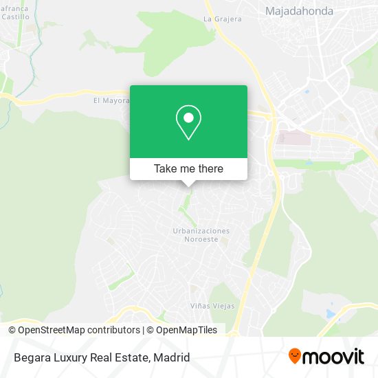 Begara Luxury Real Estate map