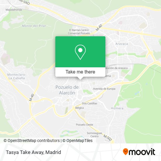 Tasya Take Away map