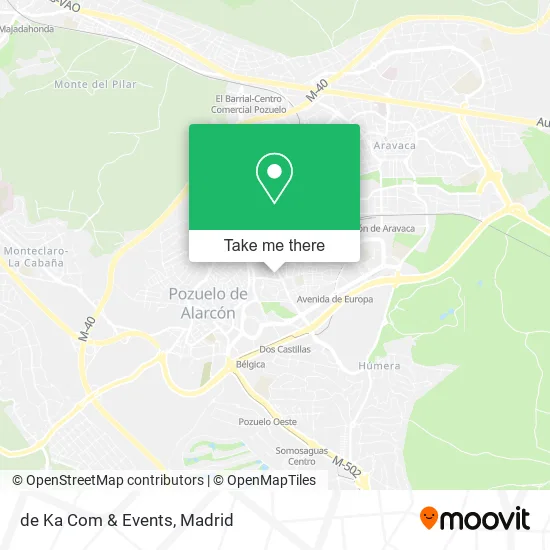 de Ka Com & Events map