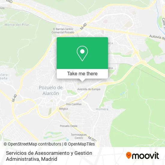 Servicios de Asesoramiento y Gestión Administrativa map