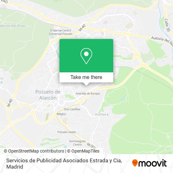 Servicios de Publicidad Asociados Estrada y Cia map