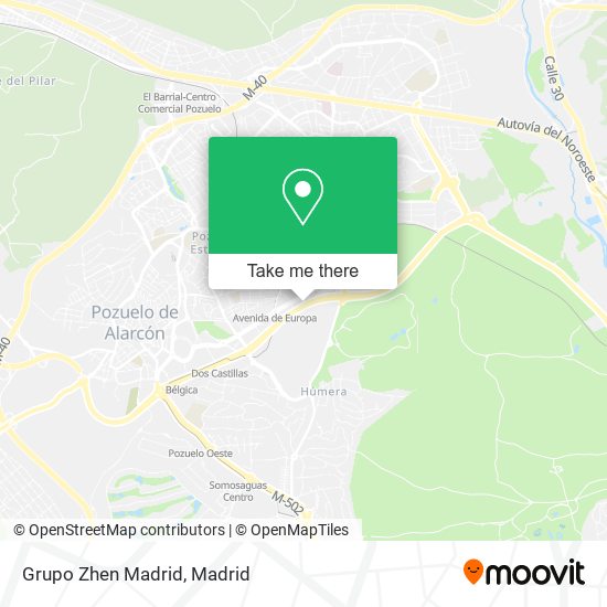 Grupo Zhen Madrid map