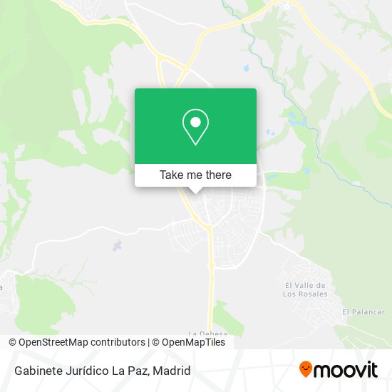 Gabinete Jurídico La Paz map