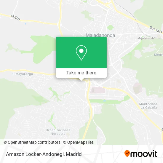 Amazon Locker-Andonegi map