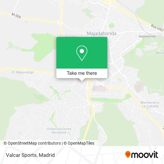 mapa Valcar Sports