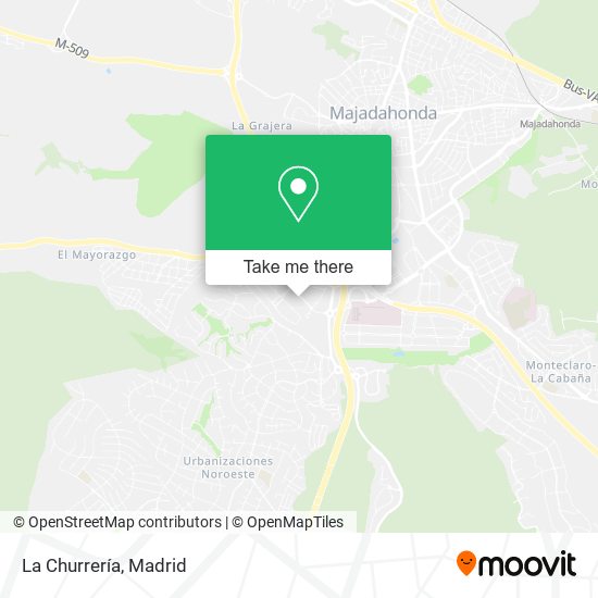 La Churrería map