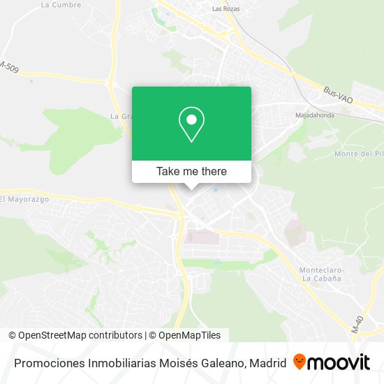 Promociones Inmobiliarias Moisés Galeano map