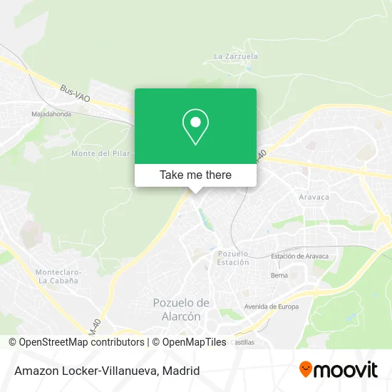 Amazon Locker-Villanueva map