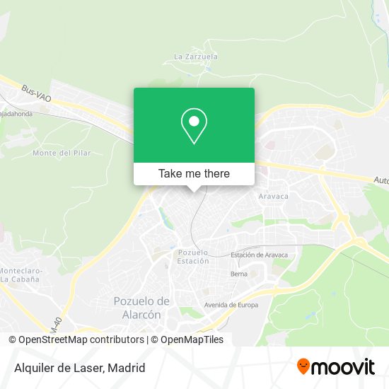 mapa Alquiler de Laser