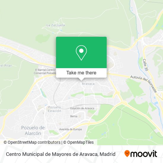 Centro Municipal de Mayores de Aravaca map